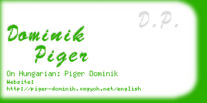 dominik piger business card